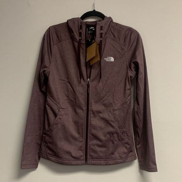 The North Face Women's MEDIUM Full Zip Hoodie Jacket, Wine - Picture 1 of 5